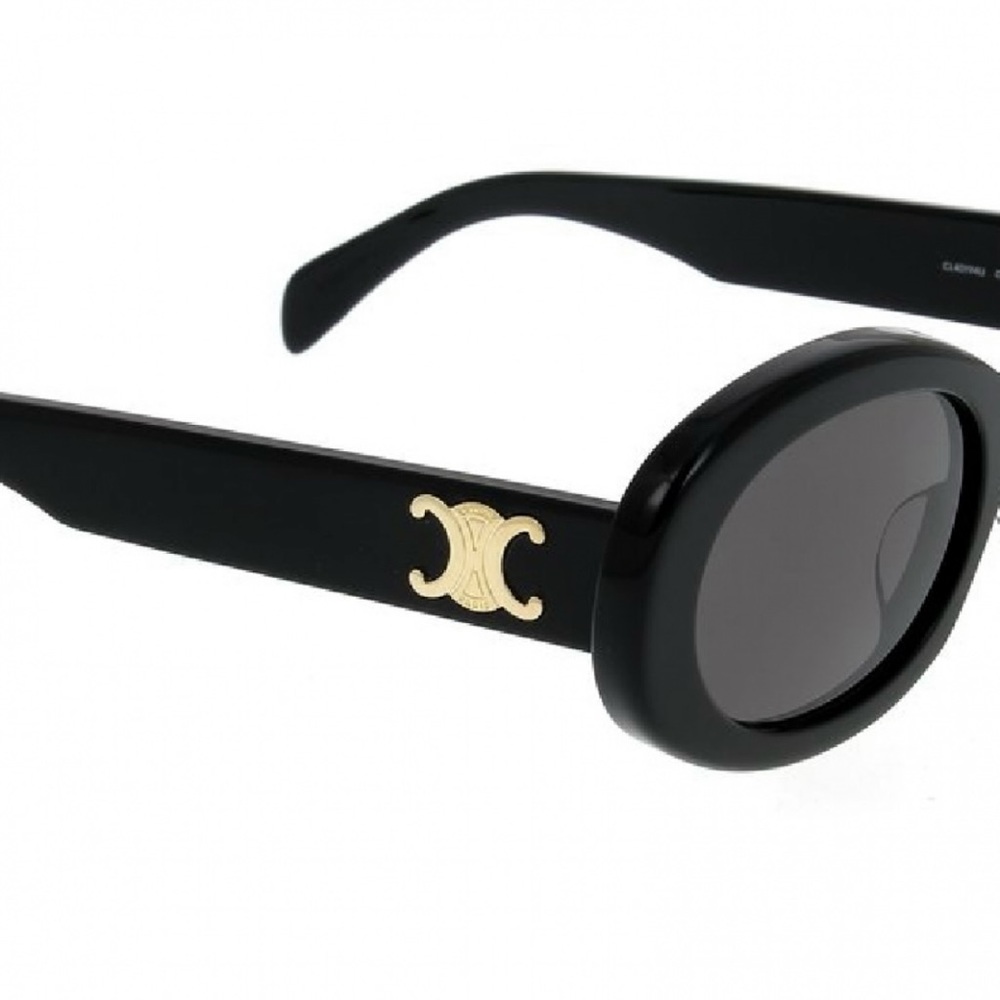 CELINE Triomphe logo oval sunglasses - Picture 2 of 3